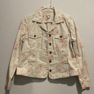 L Christopher & Banks White Jacket